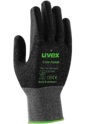 uvex C300 foam cut resistant gloves 60544
