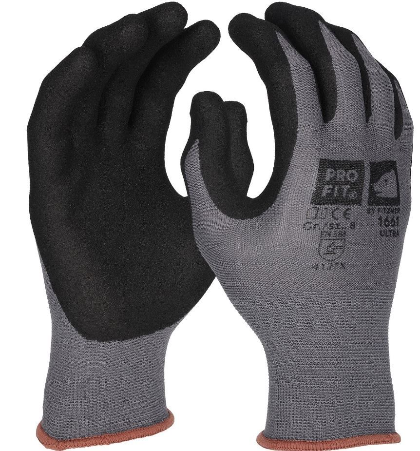 1661 Pro-Fit 1661 Ultra Nitrile Protective Gloves Partially Coated
