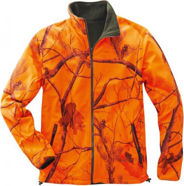 Scheibler Elutex fleece reversible jacket Willow green-orange
