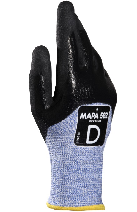 KryTech582 Mapa KryTech 582 Nitril-Schnittschutzhandschuhe Level D