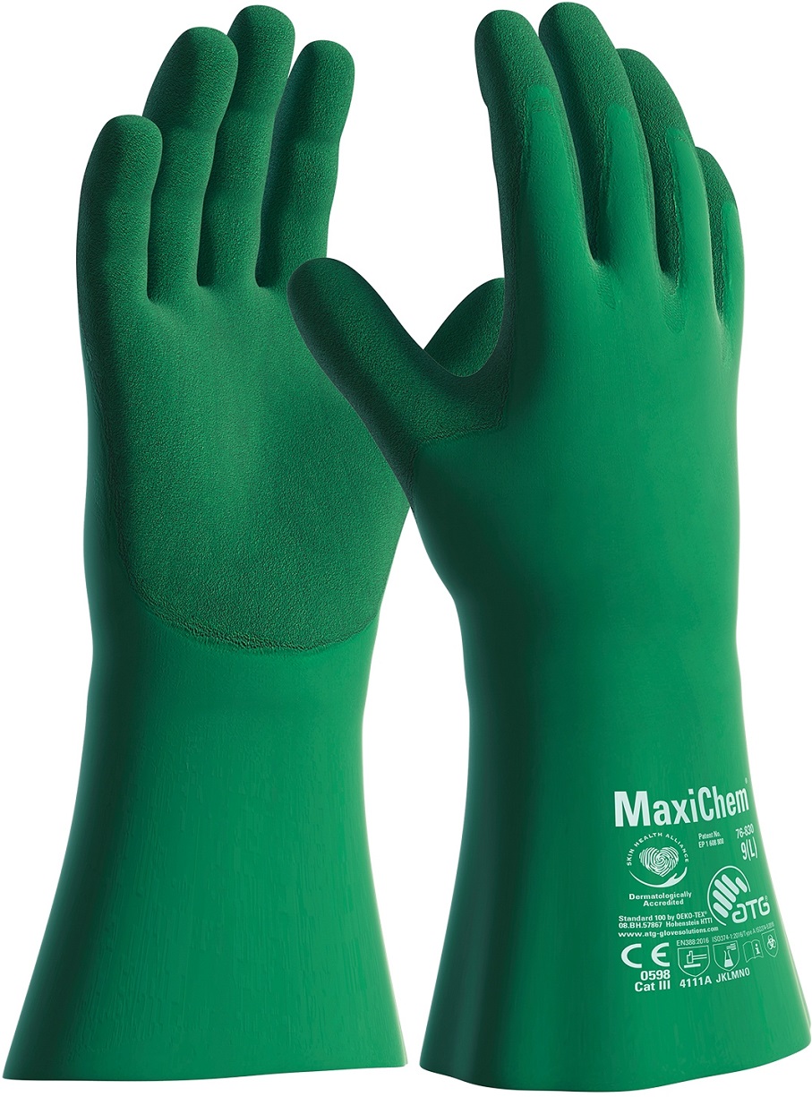 ATG 76-830 MaxiChem NBR chemical protective gloves 