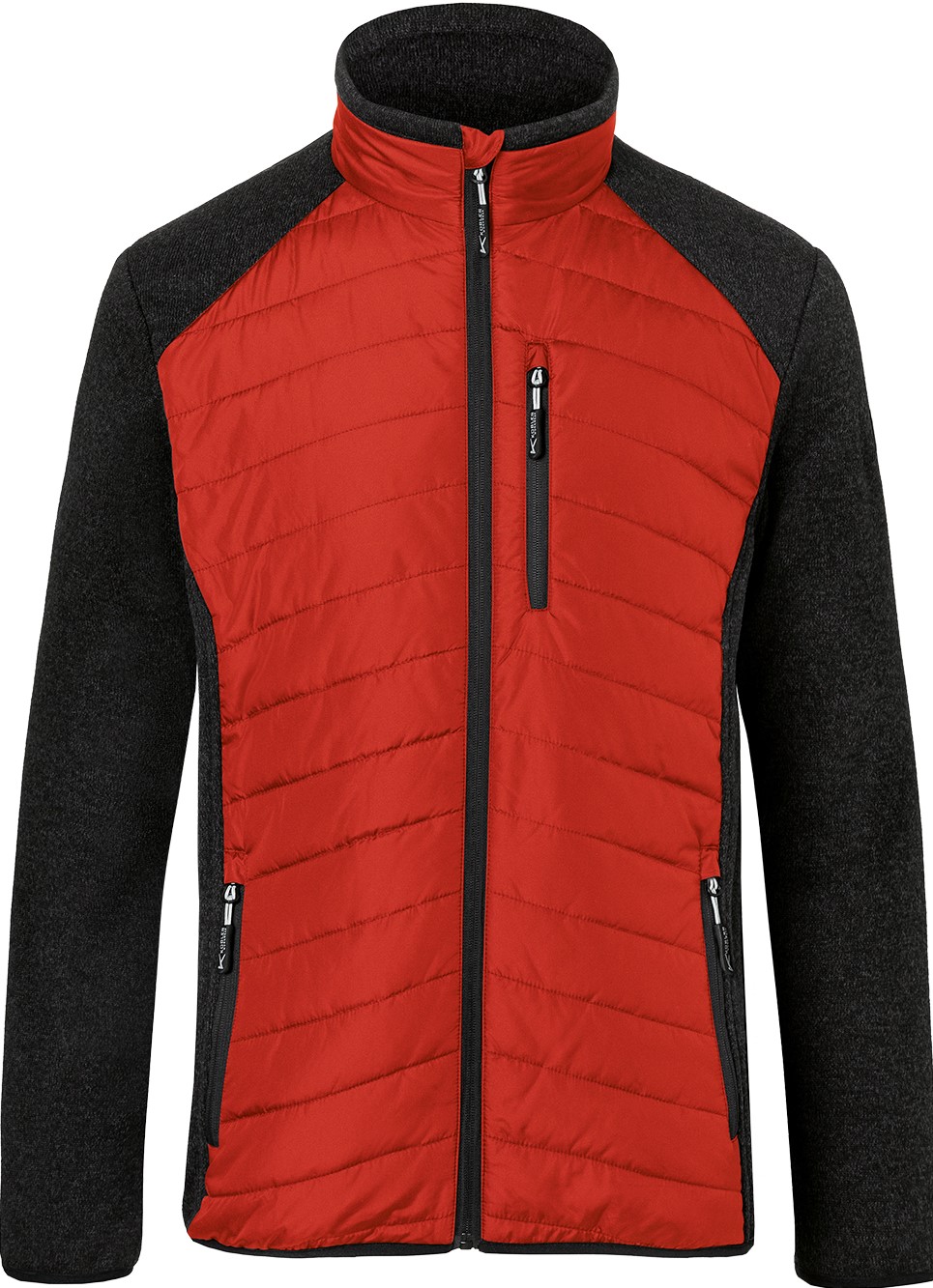 mittelrot-dunkelgrau