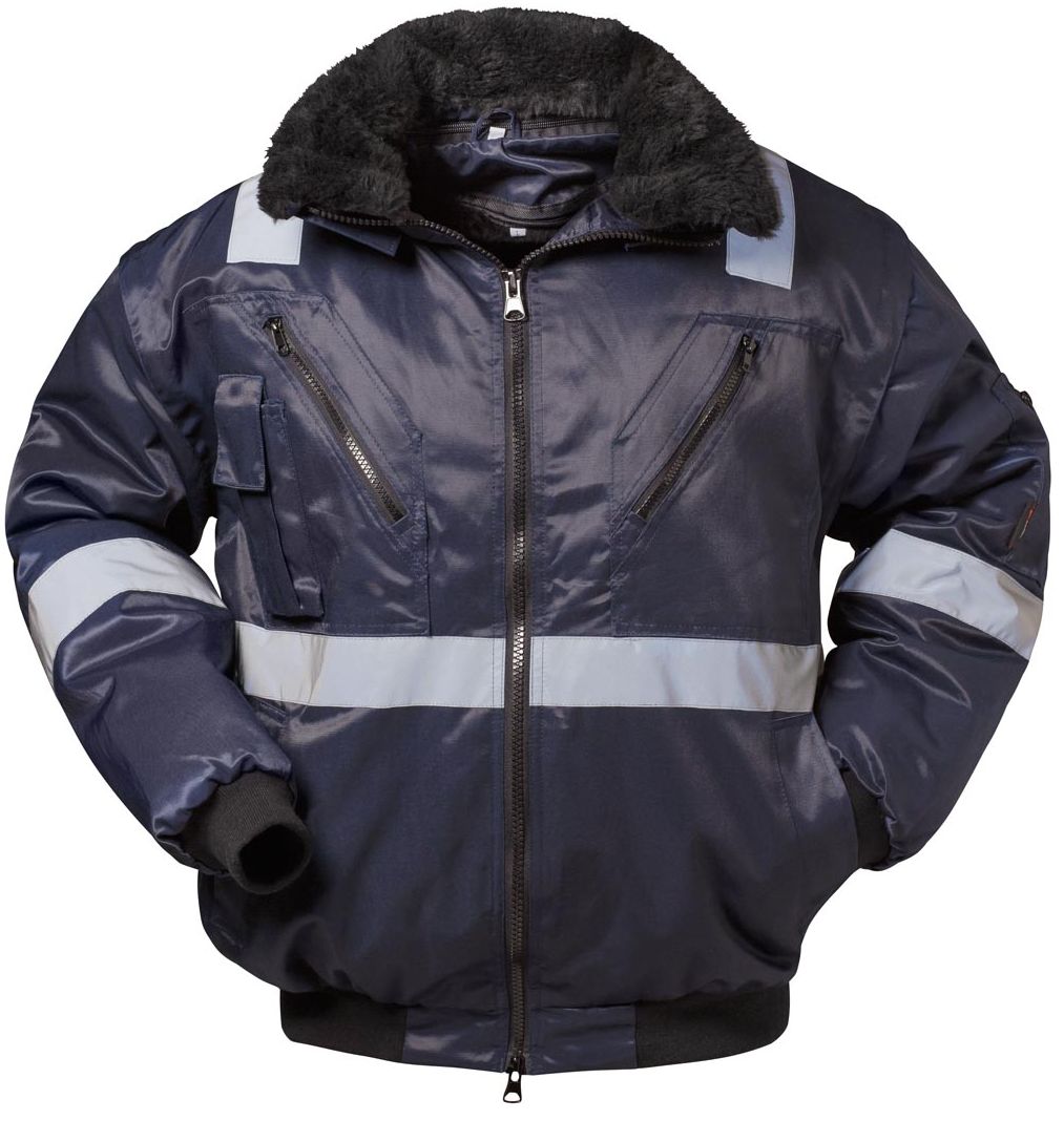 Norway Rognan 23644 4-in-1-Pilotjacke mit Reflexstreifen marine