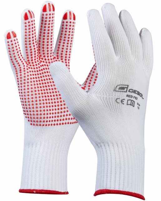 Gebol Red-Fex protective gloves with PVC nubs