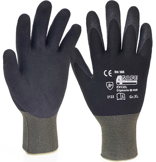 h508_vorder-und-rckseite-1 4Safe H508 Gripmaster protective gloves with latex coating