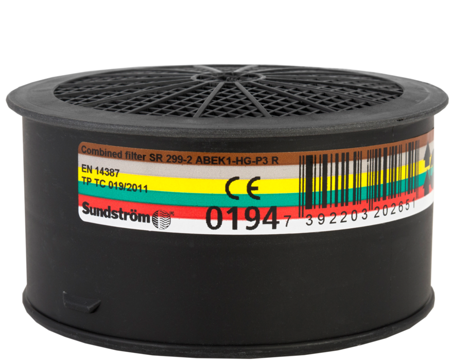 Sundström H02-6512 Combination filter SR 299-2 ABEK1-HG-P3 R