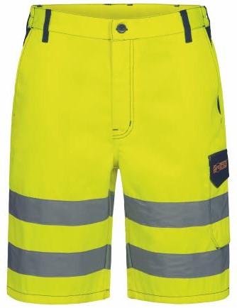 23726 Safestyle 23726 JESSEN Warnschutz-Shorts leuchtgelb-marine