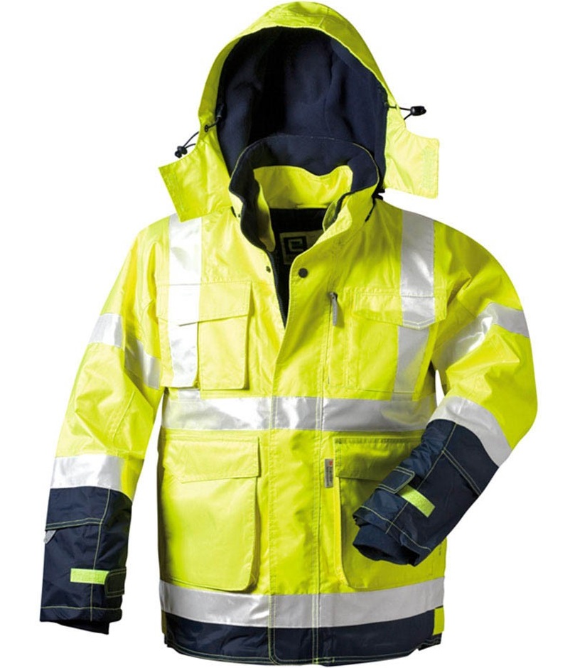 22706 elysee 22706 BENJAMIN 2-in-1 warning protection jacket bright yellow/navy