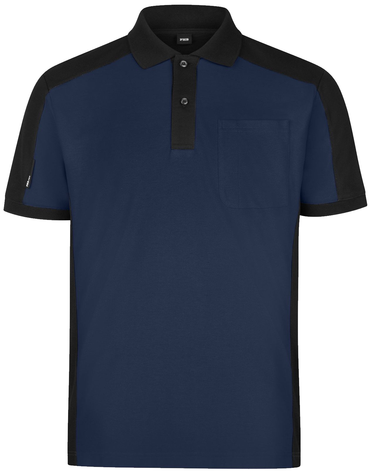 FHB 91490 KONRAD Poloshirt zweifarbig für Arbeit und Freizeit