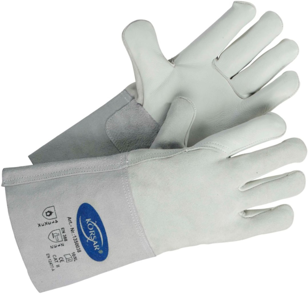 Corsar Kombi welding gloves made of cow full and cow split leather