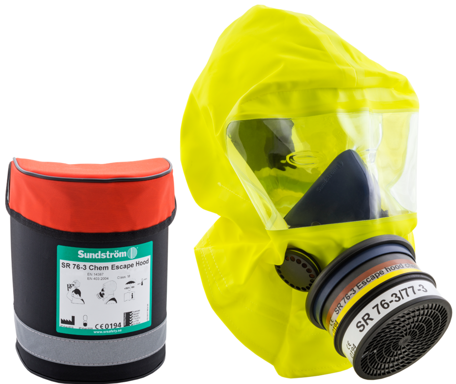 Sundström escape hood H15-0812 SR 76-3 ABE2-P3 S/M mobile
