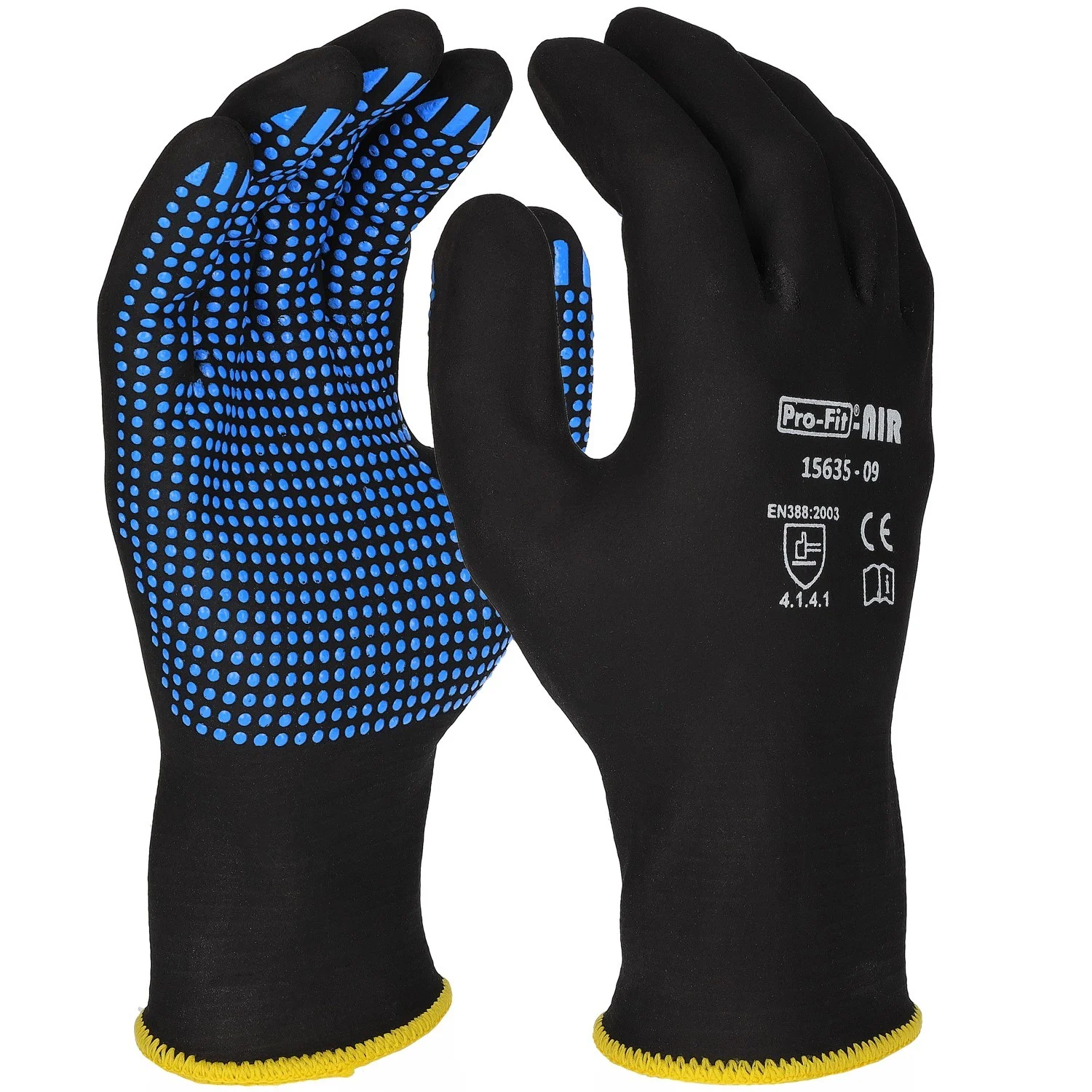 17527_15635 Pro-Fit 15635 AIR NFT Nitrile foam protective gloves with knobs