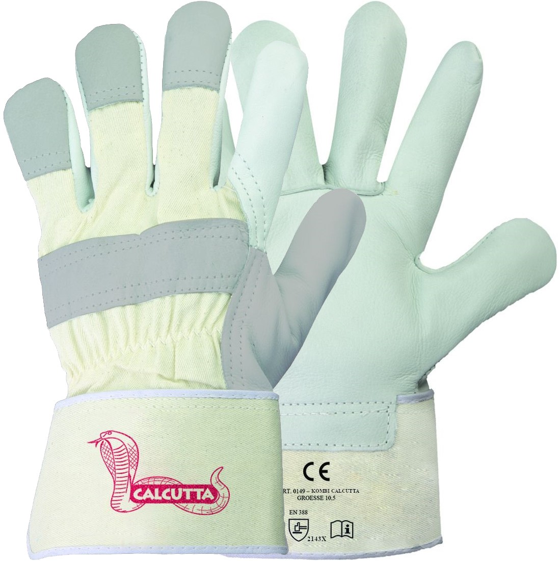 Stronghand 0149 Combi Calcutta cowhide leather protective gloves