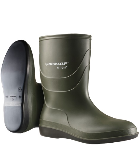 1821-1 Dunlop Acifort Biosecure Calf Disinfection boot B550631 green