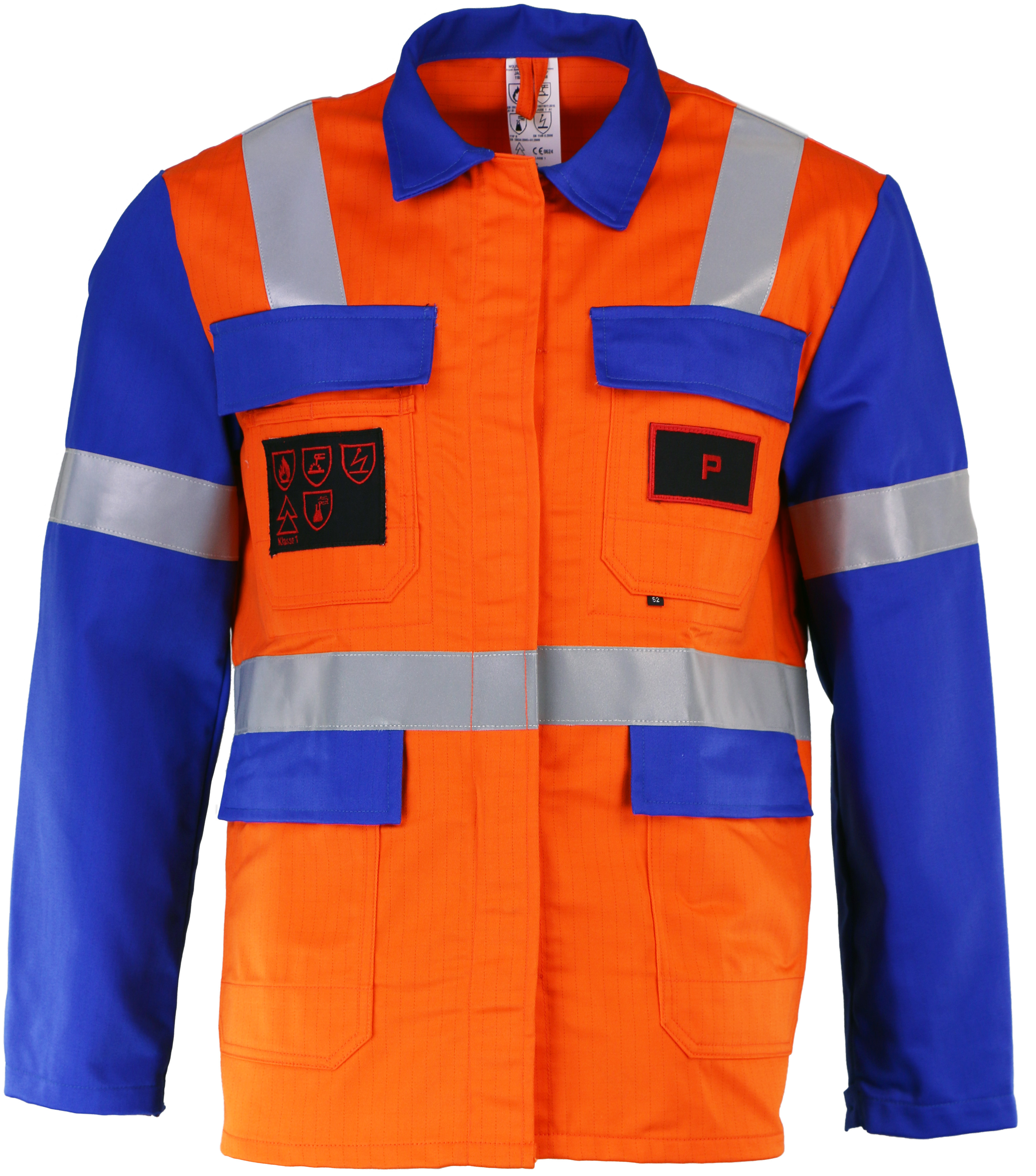 da7525ja08p_1 Asatex DA7525JA08P Multinorm Long Jacket orange-blue