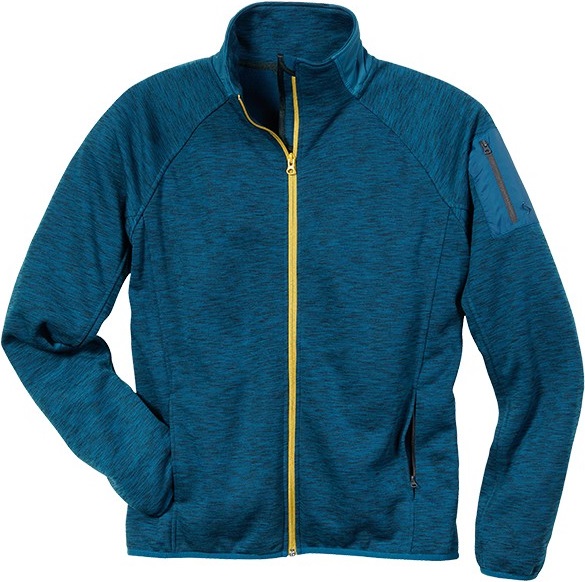 8772-active-fleecejacke_1 Scheibler Active fleece jacket blue mottled