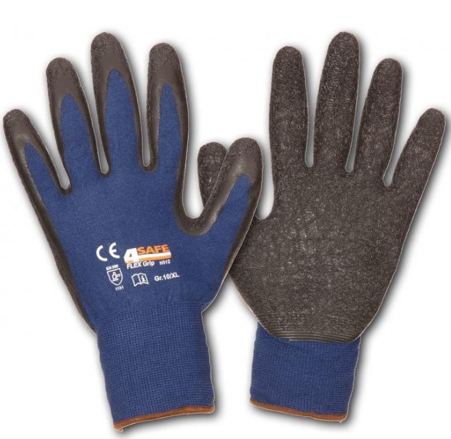 h512-3 4Safe H512 FLEX Grip protective gloves with latex coating