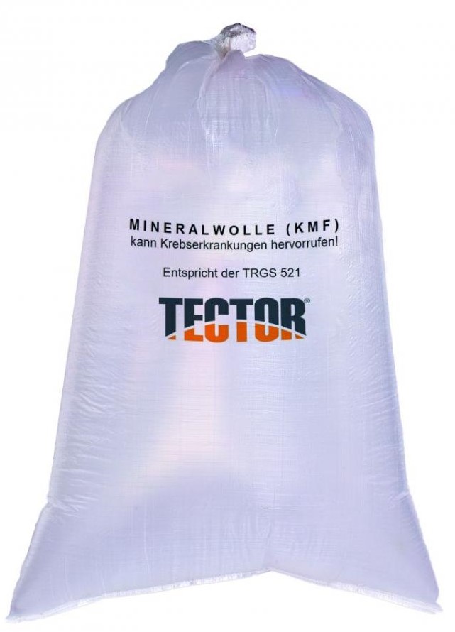 tector2 Tector KMF-SACK, 140 x 220CM, transparent for mineral fiber waste