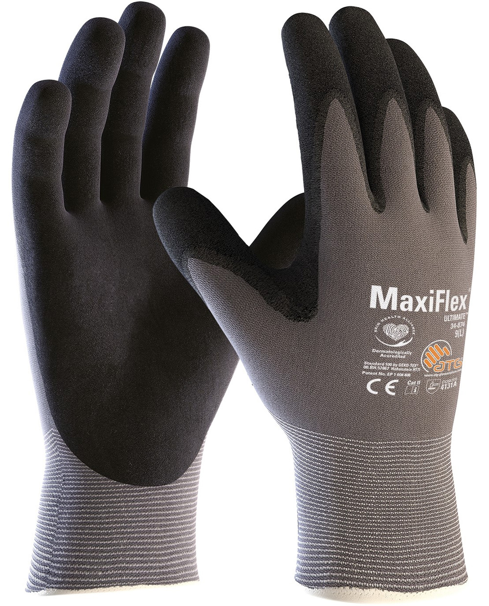 ATG MaxiFlex Ultimate 34-874 Assembly gloves silicone-free