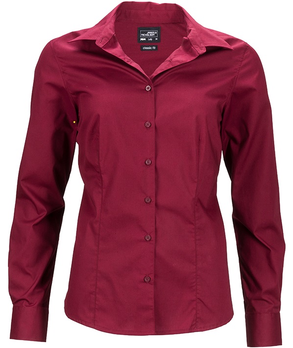 James & Nicholson JN641 Ladies Business Shirt long sleeve in 11 colours