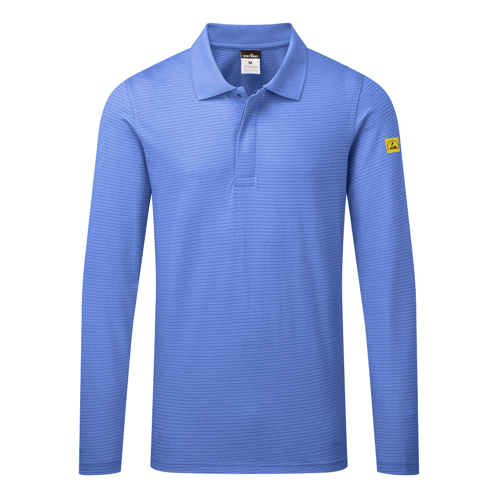 Portwest AS23 antistatisches ESD-Poloshirt langarm