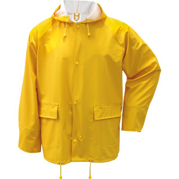 PUJG PU stretch rain jacket yellow