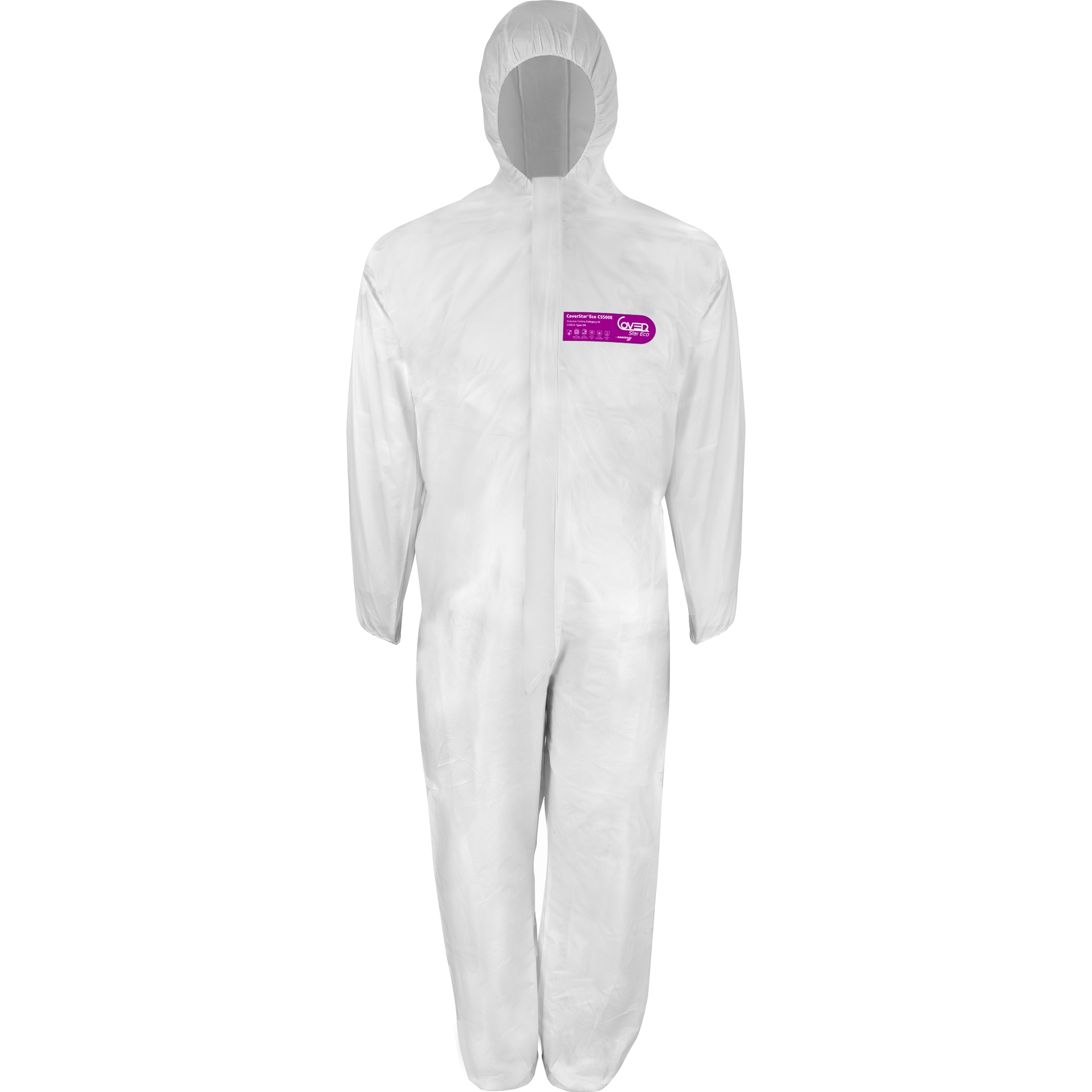 10x Asatex CS500 Einweg Schutzoverall Gr. M – PSA Kat.3, Typ 5B/6B, Weiß, Unisex