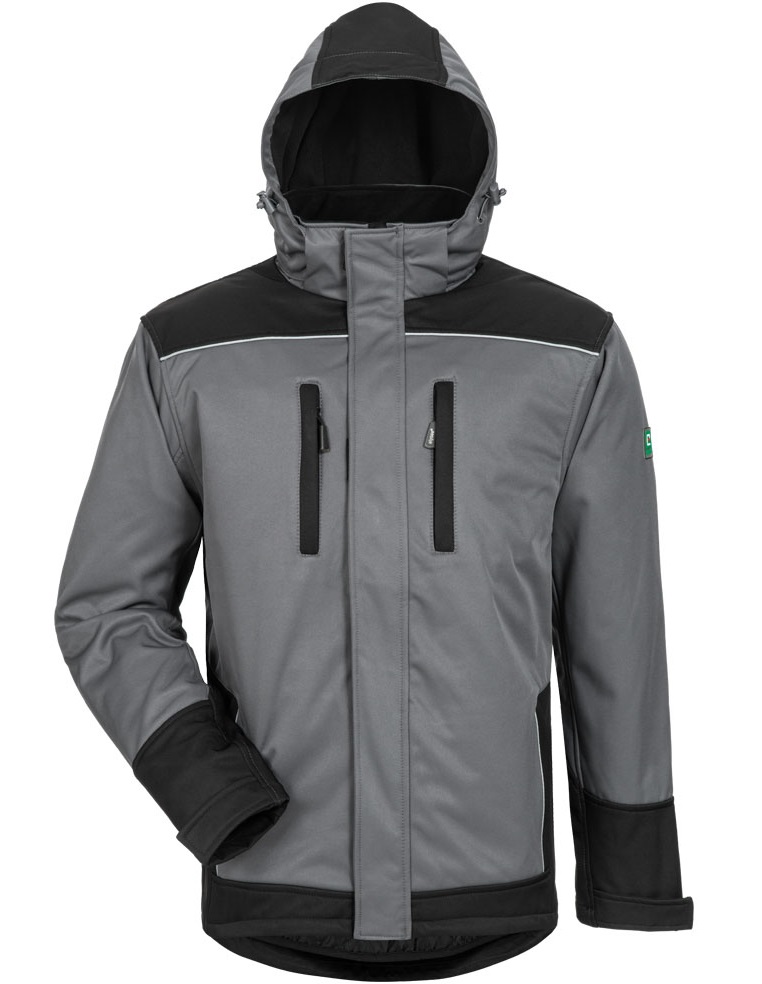 20042-1 elysee 20042 AJAX Softshelljacke grau/schwarz