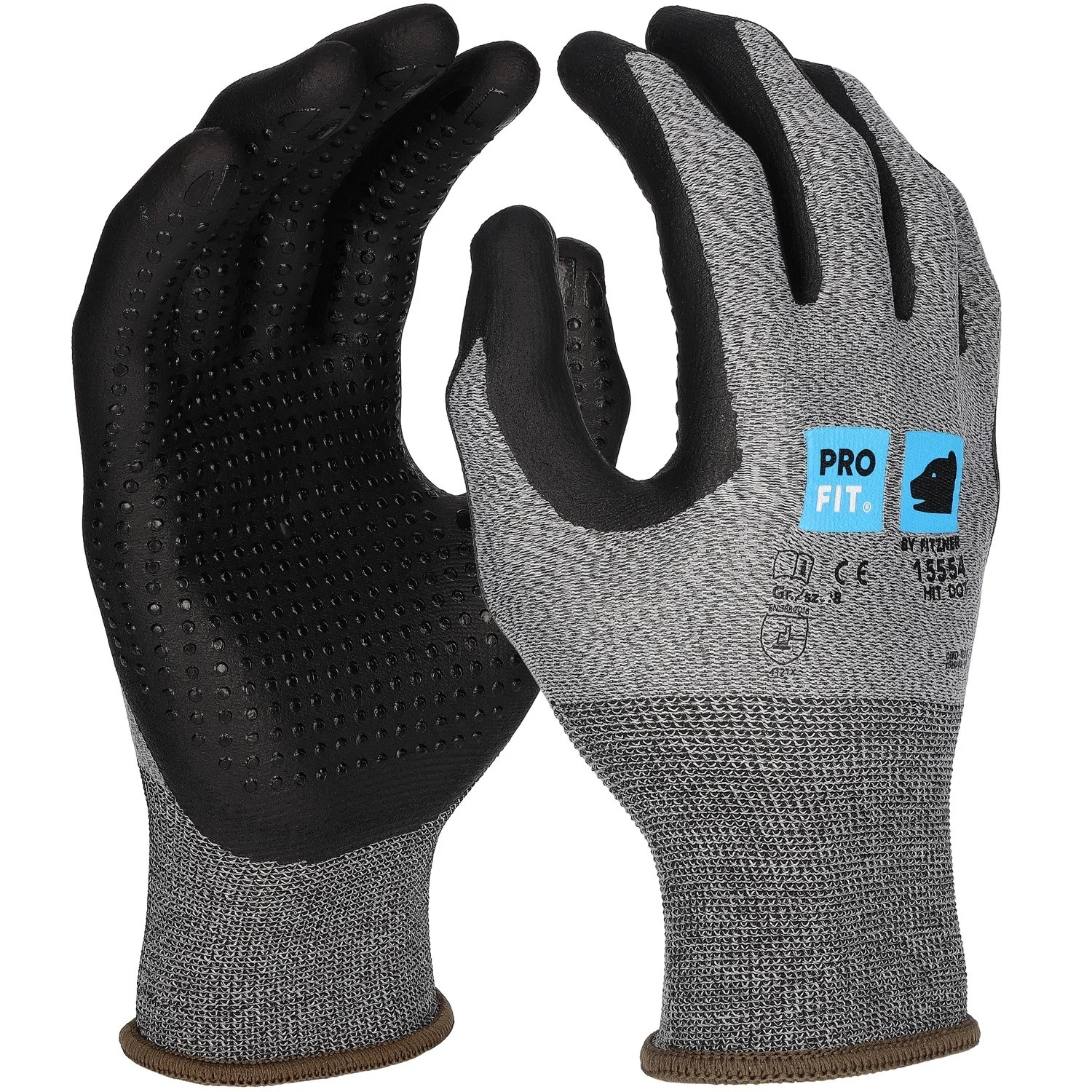 17516_15554 Pro-Fit 15554 Hit dot nitrile foam protective gloves with studs