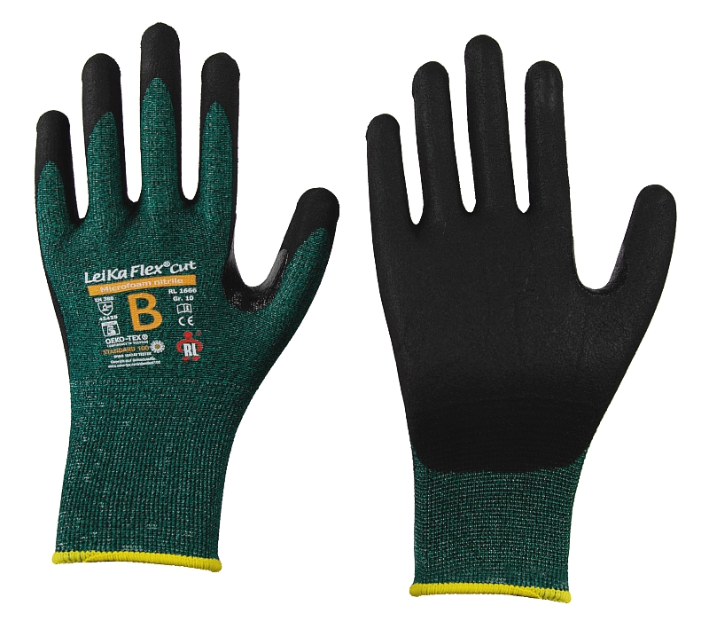 LeiKaFlex 1666 Cut Nitril-Schnittschutzhandschuhe Level B