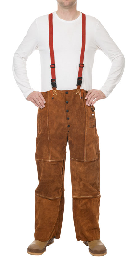 140617-44-7440_7600-front-425x850-lr-jpg Weldas Lava Brown 44-7440/7600 Cow split leather Welding protection waistband trousers