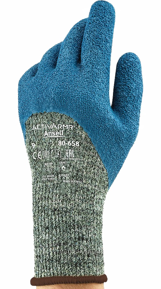 80-658 Ansell PowerFlex 80-658 Cut-resistant gloves with latex coating