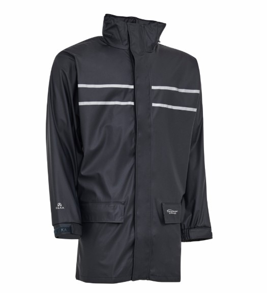 ELKA Rainwear 026301 Dryzone D-Lux PU rain jacket with extra length