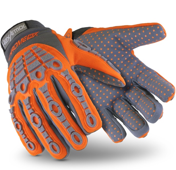 HexArmor Chrome SLT 4070 impact cut protection gloves Level F