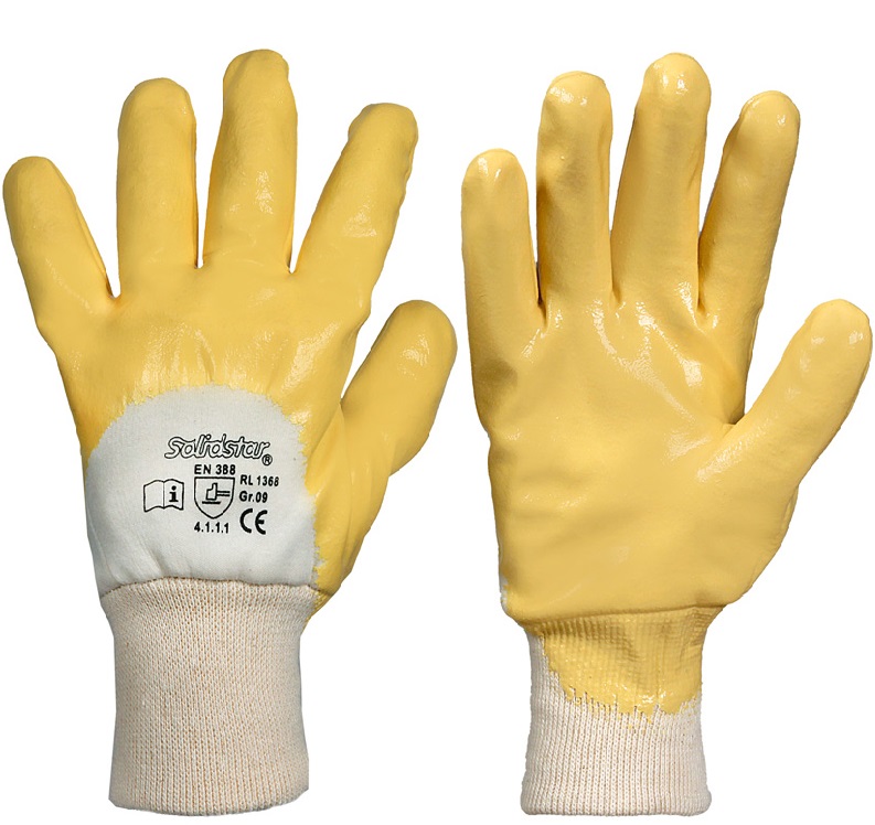 001368-1-1 Solidstar 1368 Fine knit winter glove with nitrile coating