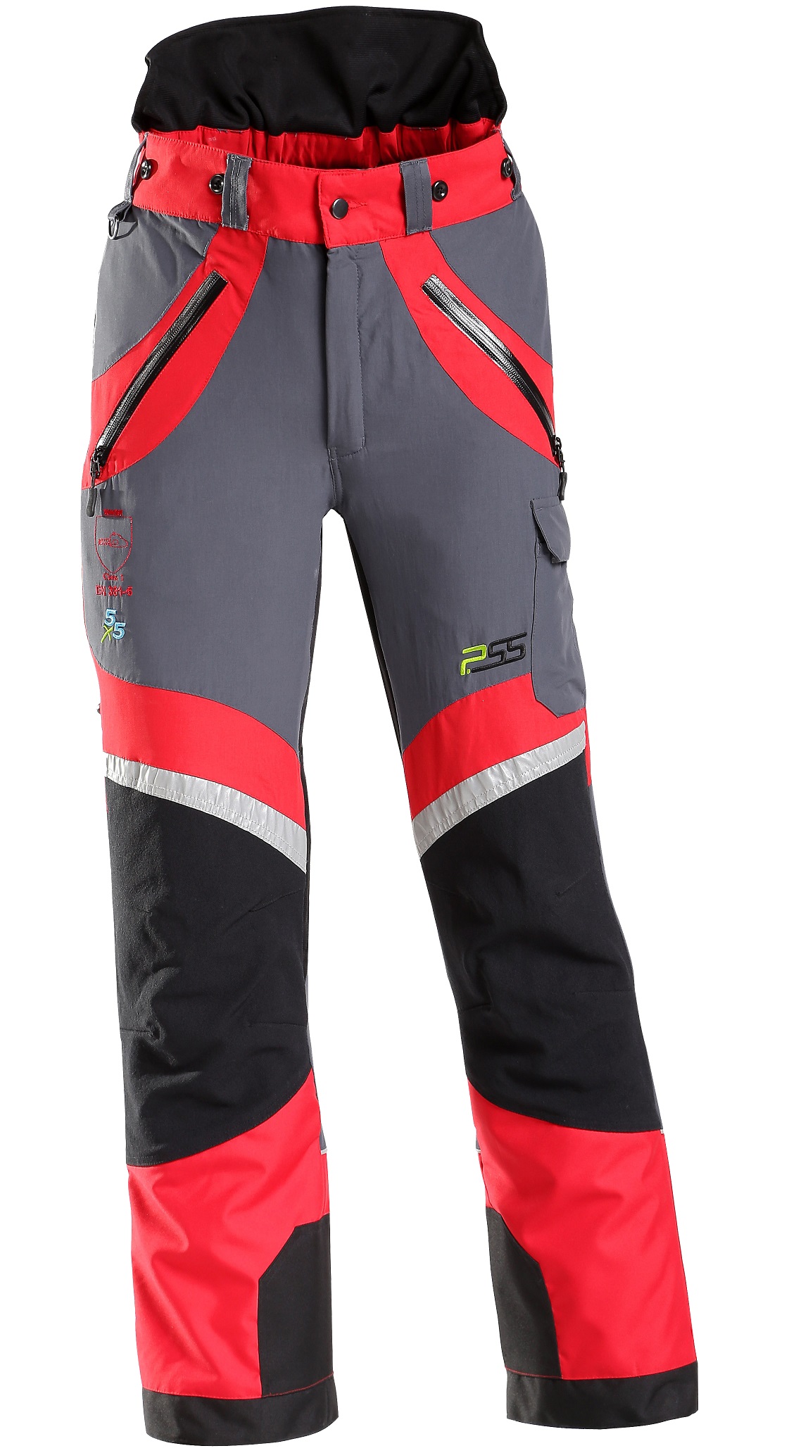 PSS X-treme Light cut protection trousers grey/red