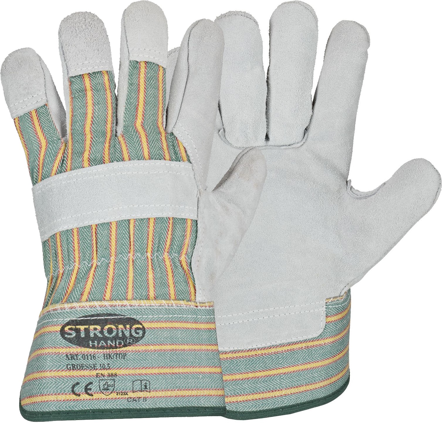 HK-TOP_0116 Stronghand 0116 HK/TOP Cow split leather protective gloves