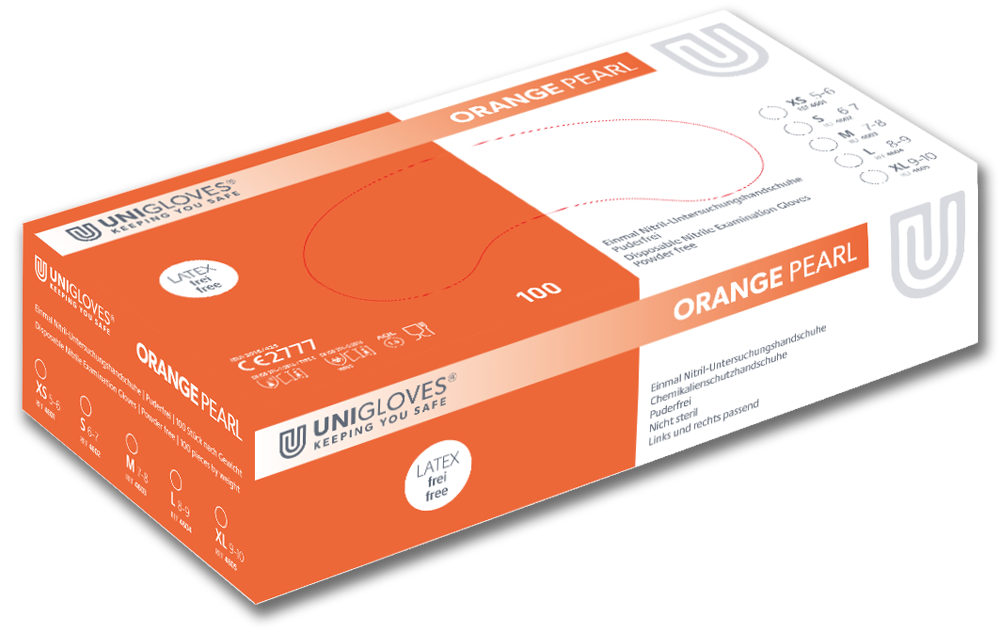orange_pearl1_neu-1 Unigloves Orange Pearl disposable nitrile gloves powder free