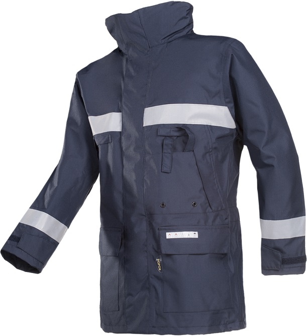 3085_B75_N2_EF7_SIL Sioen Hasnon 3085N3EF7 flame retardant antistatic rain jacket
