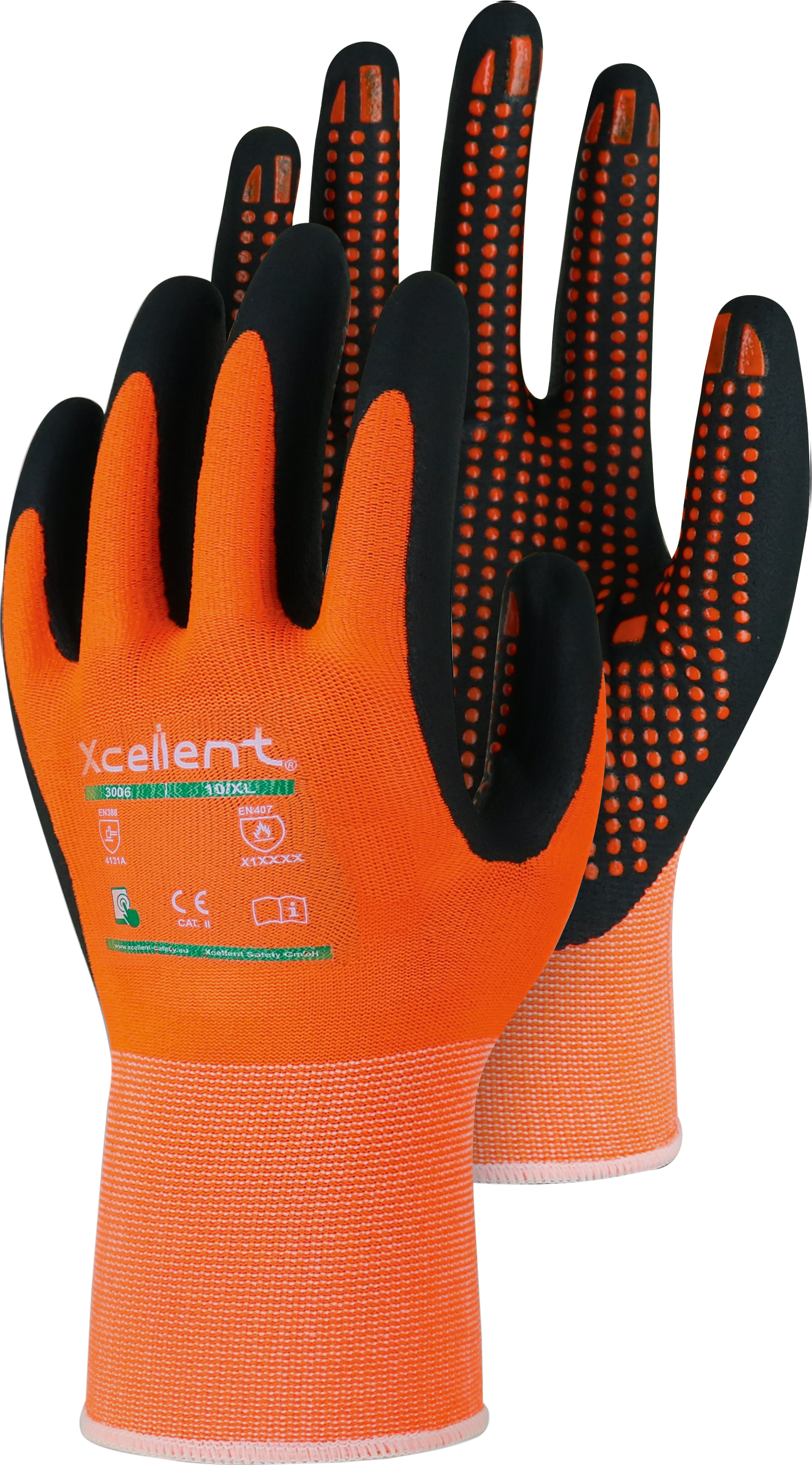 XC3006 Triuso Xcellent XC3006 Nitrile Foam Assembly Gloves with Studs