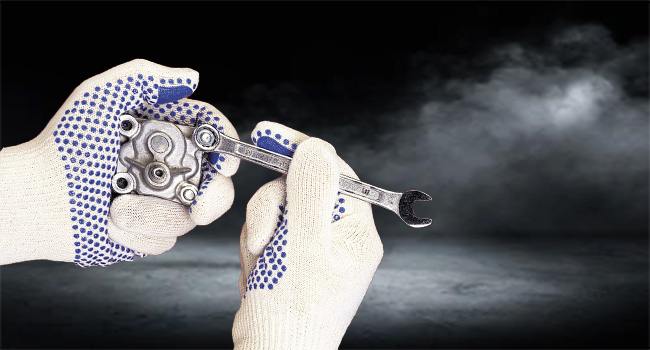 Strickhandschuhe mit Noppen