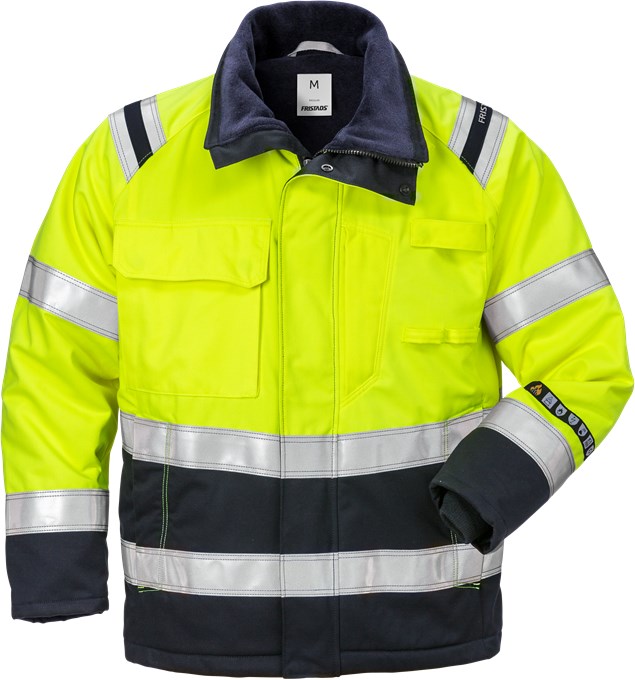 6863faea814cc6227569895b3ddc5afc Fristads 119923 Flamestat High Vis high visibility winter jacket 4185 ATHS