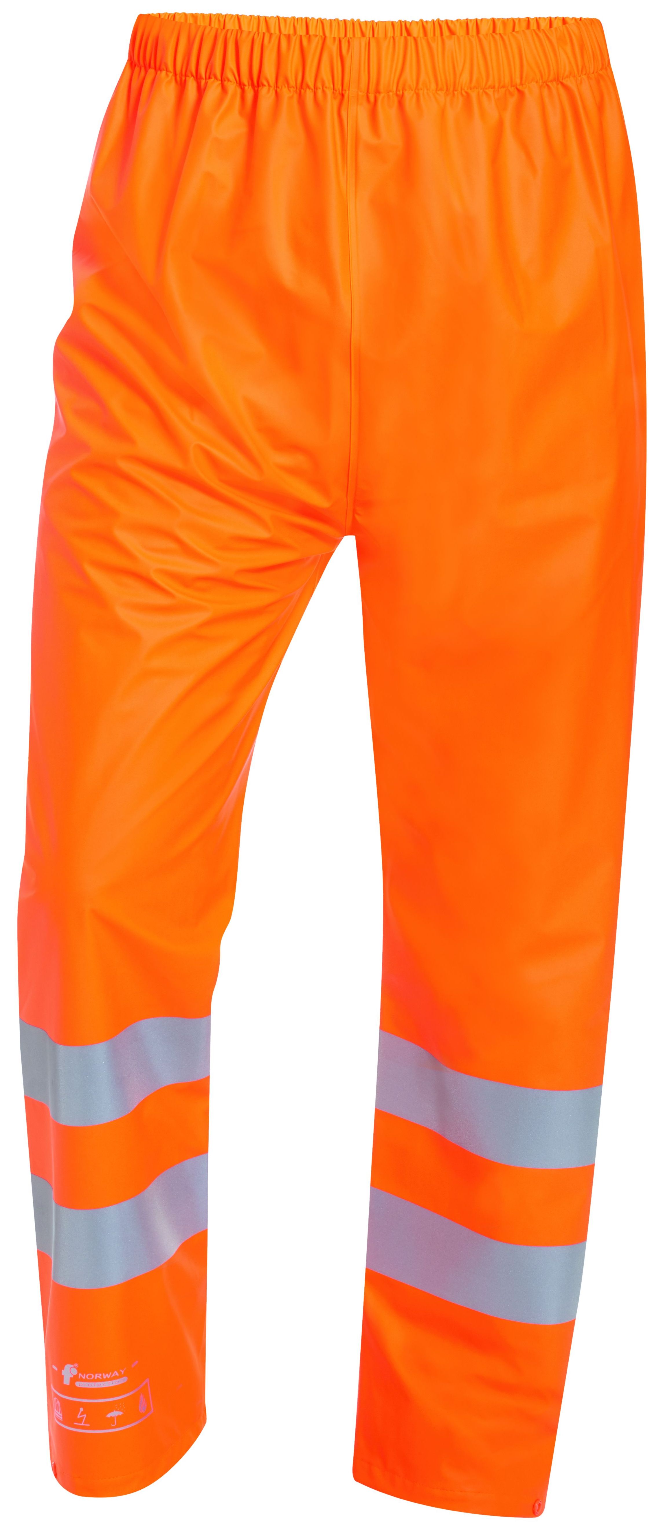 2354-1 Norway Tjark 2354 Multinorm PU-Regenbundhose leuchtorange