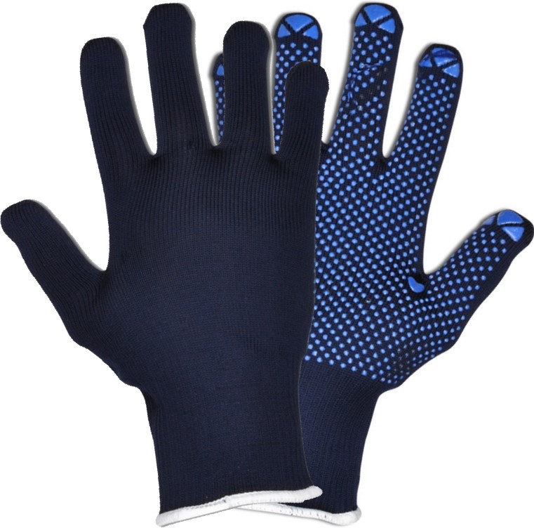 classic_packer Fortis Classic Packer Knitted Gloves with Pimples blue