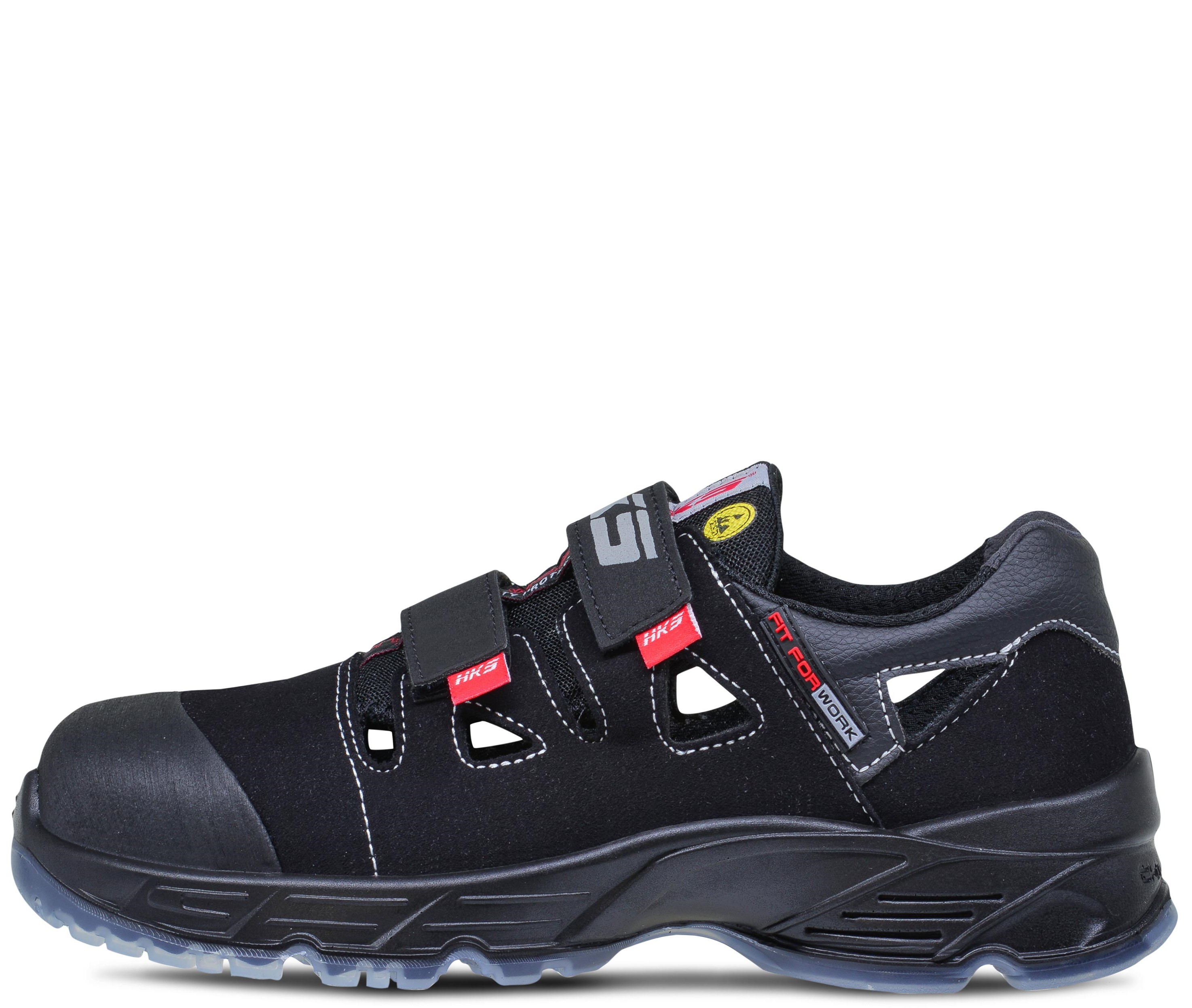 Solar-M-v01 HKS Challenger Solar M Sandalen S1 SRC ESD mit Klettverschluss schwarz