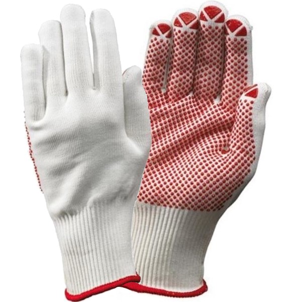 Classic-Packer Fortis Classic Packer Knitted Gloves with Pimples white