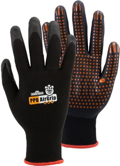 Work Power Airgrip Dot PPU protective gloves with knobs