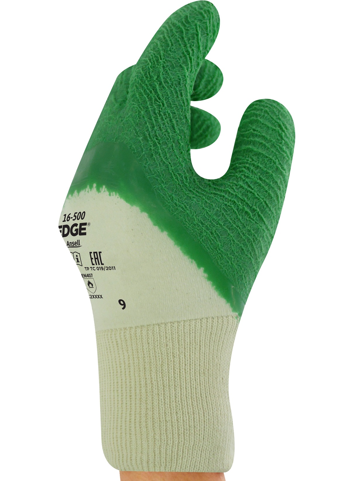 16-500 Ansell Gladiator 16-500 protective gloves with latex coating