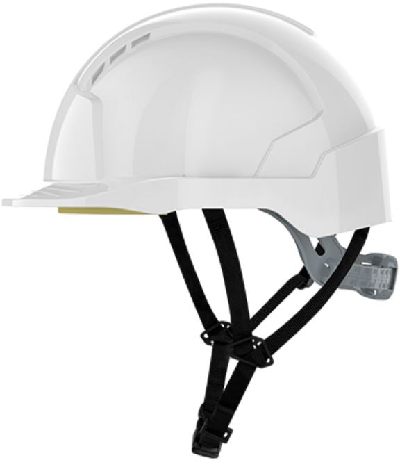 JSP AJC250 EVOLite Schutzhelm 4-Punkt-Kinnriemen Gleitverschluss unbelüftet