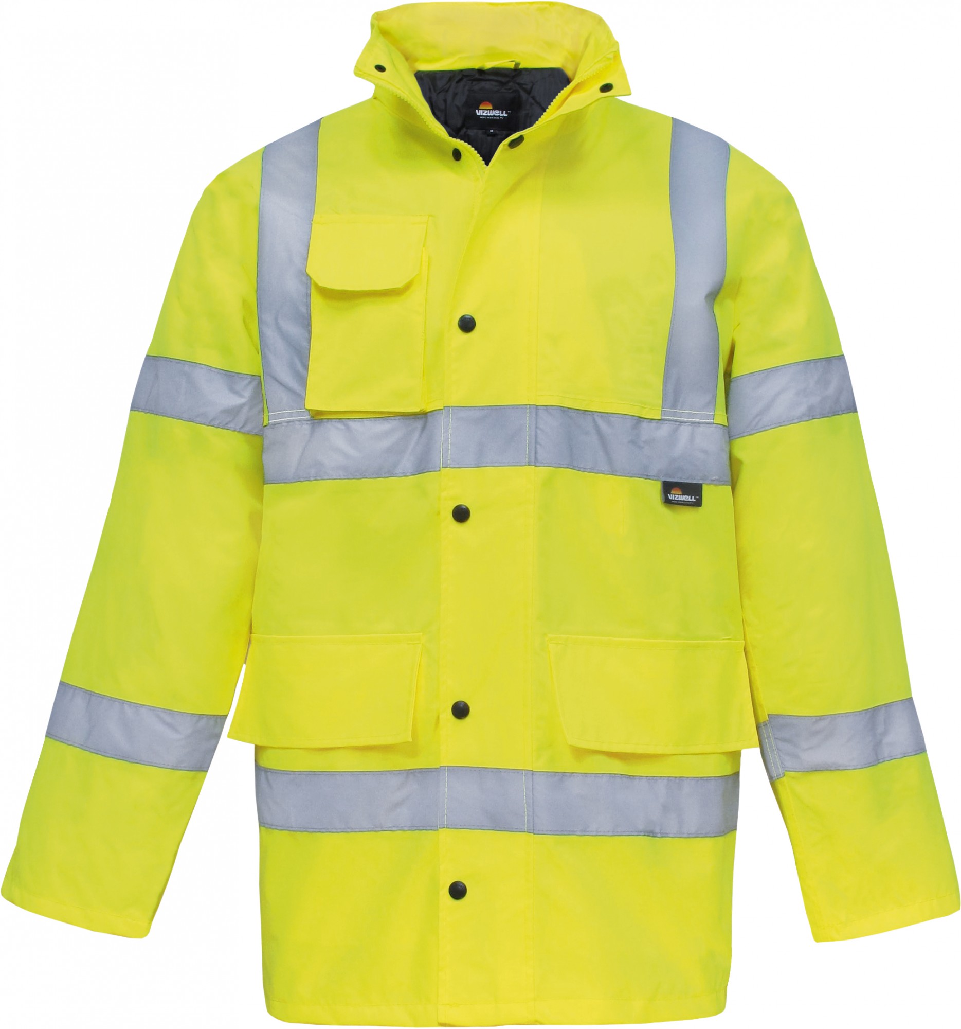 Vizwell VW01Y warning protection parka luminous yellow